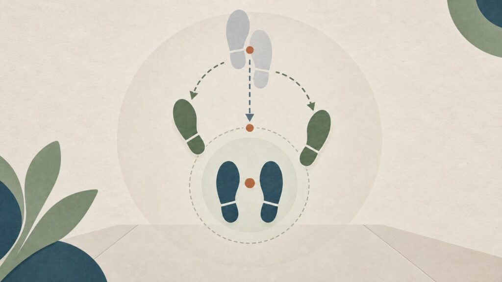 Grafica della risposta del passo durante una perdita di equilibrio all’indietro nel Parkinson